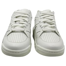 Versace-Versace Ophion Paneled Sneakers in White Leather-White