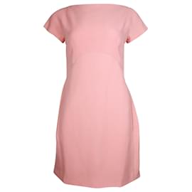 Victoria Beckham-Victoria Beckham Shift Dress in Pink Wool-Pink