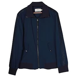 Coach-Coach Zip Front Jacket in Blue Polyester-Blue