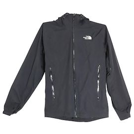 Giacca da uomo The North Face Stratos con cappuccio e zip intera in nylon nero Nero