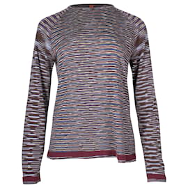 Missoni-Missoni Round Neck Sweater in Multicolor Wool-Multiple colors