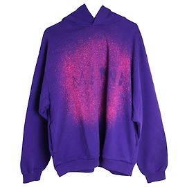Moletom com capuz Marni Spray Paint em algodão roxo Roxo