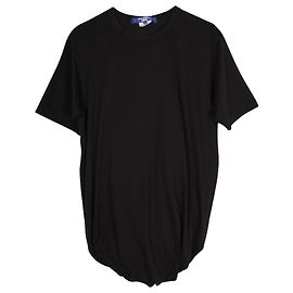 Junya Watanabe Camiseta com detalhe franzido em algodão preto Preto