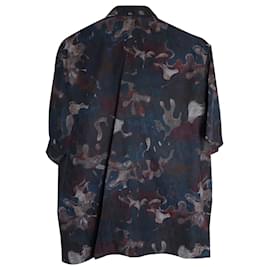 Dior-Camicia a maniche corte Dior x Peter Doig Oblique Camo in seta multicolore-Multicolore