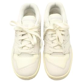 New Balance-New Balance Aime Leon Dore 550 Sneakers aus cremefarbenem Leder-Weiß