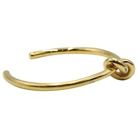 Céline-Céline Open Knot Bracelet in Gold Metal-Golden
