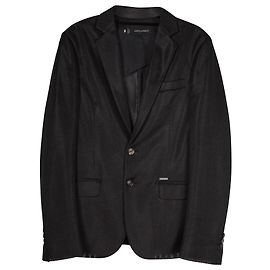 Dsquared2 Blazer ajusté en maille semi-transparente en polyester noir Noir