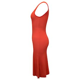 Jason Wu-Vestido maxi sem mangas de tricô Jason Wu em Viscose Coral-Coral