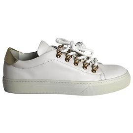 Tênis Tod's Sportivo Genci com borla em couro branco Branco