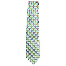 Corbata estampada Gianni Versace en seda multicolor Otro Impresión de pitón