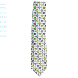 Versace-Gianni Versace Printed Tie in Multicolor Silk-Other,Python print