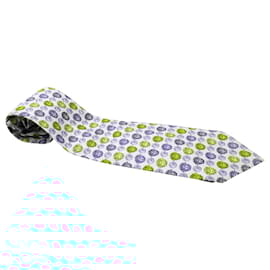 Versace-Gianni Versace Printed Tie in Multicolor Silk-Other,Python print