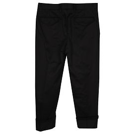 Pantalone Dettaglio Web Gucci in Cotone Nero Nero