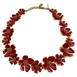 Oscar de la Renta Collane Rosso Gold hardware