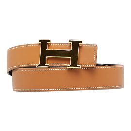 Hermès Konstanzer Ledergürtel Braun