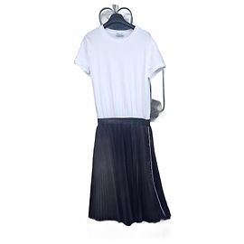 Vestido Red Valentino 2 em 1 de algodão preto e branco Preto Branco