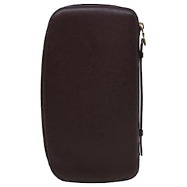 Louis Vuitton-LOUIS VUITTON Taiga Organizer Atoll Travel Case Acajou M30656 LV Auth th3690-Brown