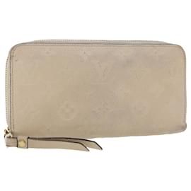 Louis Vuitton-LOUIS VUITTON Monogram Empreinte Zippy Wallet Blanco TN0146 LV Auth yk7267-Blanco