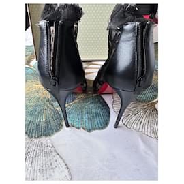Christian Louboutin-Pigalla lace boots 100-Noir