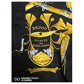 Hermès-Hermès foulards Daimyo Princes Du Soleil Levant By Fr. Faconnet-Noir