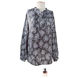 Autre Marque Silk Blouse Grey Multiple colors Grey