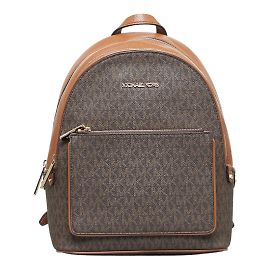 Michael Kors Monogram Kenly Backpack Brown