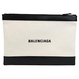 Balenciaga-Pochette Balenciaga Navy Navy-Beige