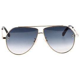 Stella Mc Cartney Stella McCartney SC0063Óculos de sol aviador gradiente S em metal dourado Dourado Metálico