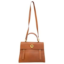 Yves Saint Laurent-Saint Laurent Medium Muse 2 Bag in Brown Leather-Brown