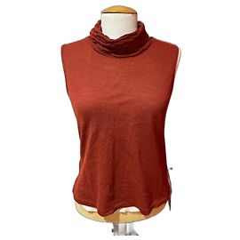 Autre Marque Créa Concept ärmelloser Pullover dunkelbraun Wolle Dunkelbraun