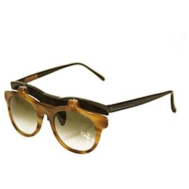 Marni-Marni MA116S Brown Black Lift Up Frame Sunglasses-Brown