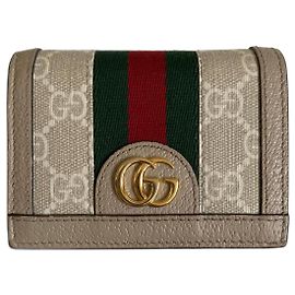 Gucci Ophidia GG Wallet Beige Canvas Beige