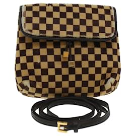 Louis Vuitton-LOUIS VUITTON Damie Sovage Gazelle Shoulder Bag Harako M92130 LV Auth 44622-Brown