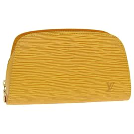 Louis Vuitton-LOUIS VUITTON Epi Dauphine PM Beutel Gelb M48449 LV Auth 44949-Gelb