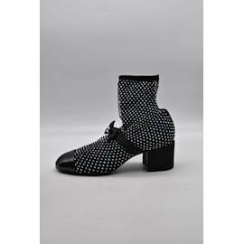 Chanel-CHANEL  Ankle boots T.EU 39 glitter-Black