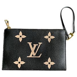 Louis Vuitton NeoNoe Clutch Bag Black Empreinte Leather Black