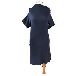 Robe Carven bleue en coton S Bleu