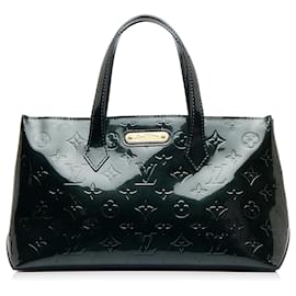Louis Vuitton Green Monogram Vernis Wilshire PM Leather Patent leather  ref.976352 - Joli Closet