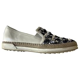 Tod's-Ballet flats-Silvery,Other