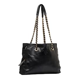 Prada-Leather Chain Shoulder Bag B4328-Black