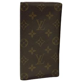 Louis Vuitton-Cartera plegable de crédito Porte Cartes con monograma de LOUIS VUITTON M60825 LV Auth yk7320-Monograma
