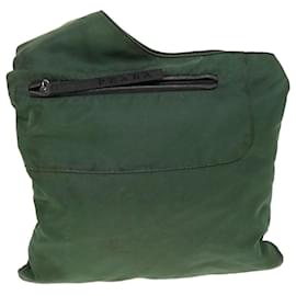 Prada-PRADA Shoulder Bag Nylon Khaki Auth ar9593-Khaki