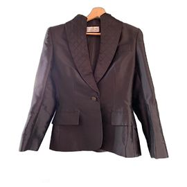 Completo gonna e giacca Givenchy in seta Nero Nero
