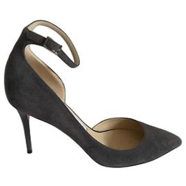 Jimmy Choo suede heels dark grey Dark grey