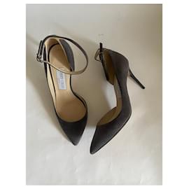 Jimmy Choo-Talons-Gris anthracite