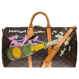 LOUIS VUITTON Keepall Bag in Brown Canvas - 101244 Brown