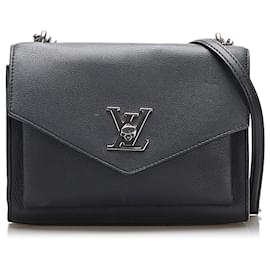 Louis Vuitton-Louis Vuitton Black Mylockme Chain Bag-Black
