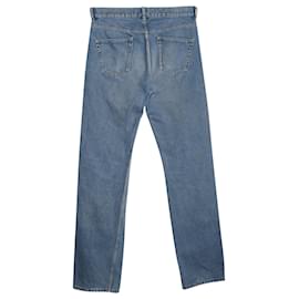 Balenciaga-Balenciaga Jeans archetipo con foro al ginocchio in cotone blu-Blu