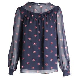 Vilshenko-Bluse aus Seide mit Blumendruck Andere Python drucken