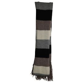 Bufanda de Punto Joseph en Lana de Alpaca Multicolor Otro Impresión de pitón